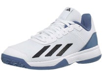adidas Courtflash K AC White/Black/Blue Junior Shoe