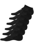 6 paires de chaussettes basses Asics noires