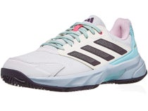 Chaussures Homme adidas CourtJam Control 3 Blanc/Rose- TERRE BATTUE