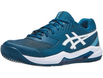 Chaussures Homme Asics Gel Dedicate 8 Sarcelle/Blanc - TERRE BATTUE