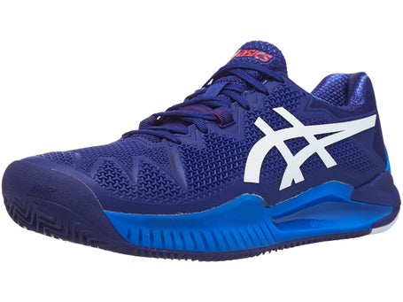 Asics Gel Resolution 8 Clay Dive Blue/White Men's Shoes | Tennis Warehouse  Europe