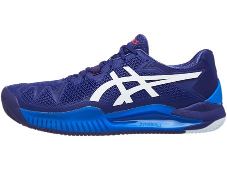 Asics Gel Resolution 8 Clay Dive Blue/White Men's Shoes | Tennis Warehouse  Europe
