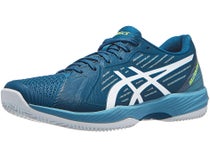 Chaussures Homme Asics Solution Swift FF Sarcelle/Blanc - TERRE BATTUE