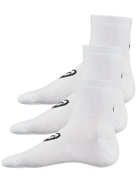 Asics Tennis 3 Pack Quarter Sock White | Total Padel
