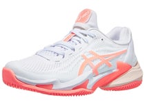 Asics Court FF 3 Clay White/Sun Coral Women's Shoes