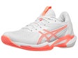 Chaussures Femme Asics Solution Speed FF 3 Blanc/Corail - TERRE BATTUE