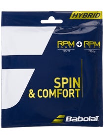 Cordage Babolat Hybrid RPM Blast 125 + RPM Soft 130