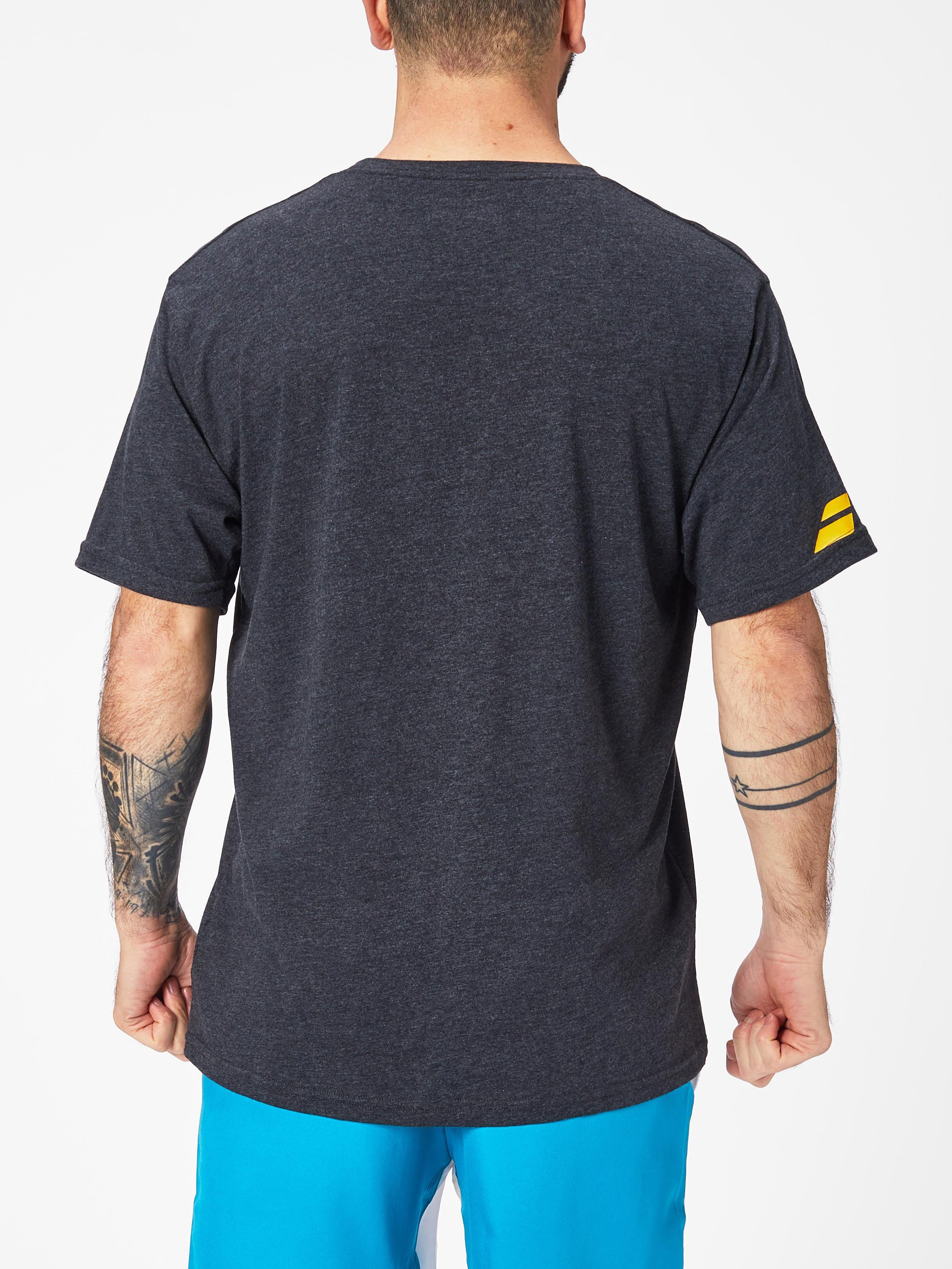 Babolat BABOLAT Mens Navy Blue Short Sleeve Tennis Sports T Shirt Tee Size S 