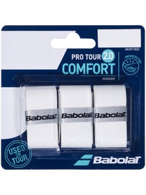 Babolat Pro Tour 2.0 Overgrips 3 Pack White