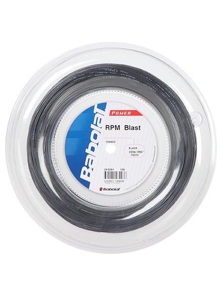 New BabolaT RPM BLAST 130/16 200M Reel Tennis String Black 