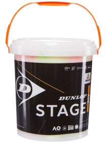 Seau de 60 Balles Dunlop Stage 2 Orange