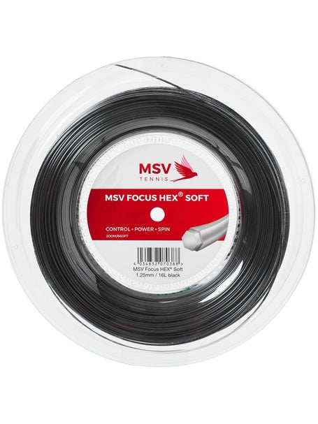 Bobine MSV Focus HEX Soft 1,25 mm 200 m Noir
