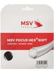 Set de cordaje MSV Focus Hex Soft 1,20 mm - Negro