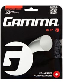 Gamma iO 1.23mm Tennissaite - 12,2m Set (Schwarz)
