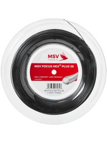 MSV Focus HEX Plus 38 1.15mm Tennissaite (Schwarz) - 200m Rolle