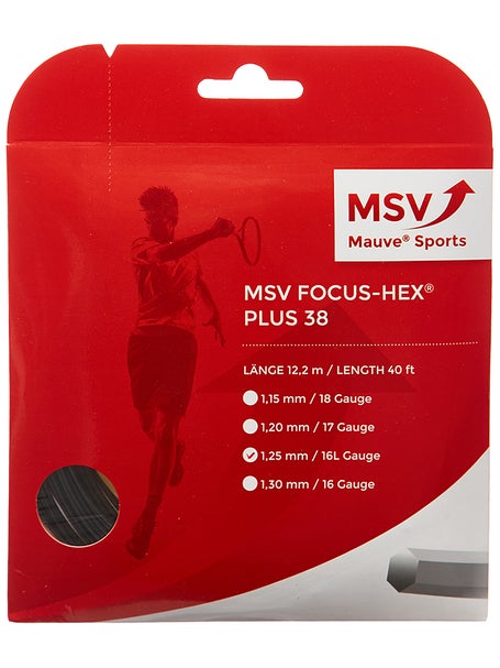 MSV Focus HEX Plus 38 1.25mm Tennissaite 12.2m Set