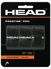 Head Prestige Pro Overgrips Black 3 Pack