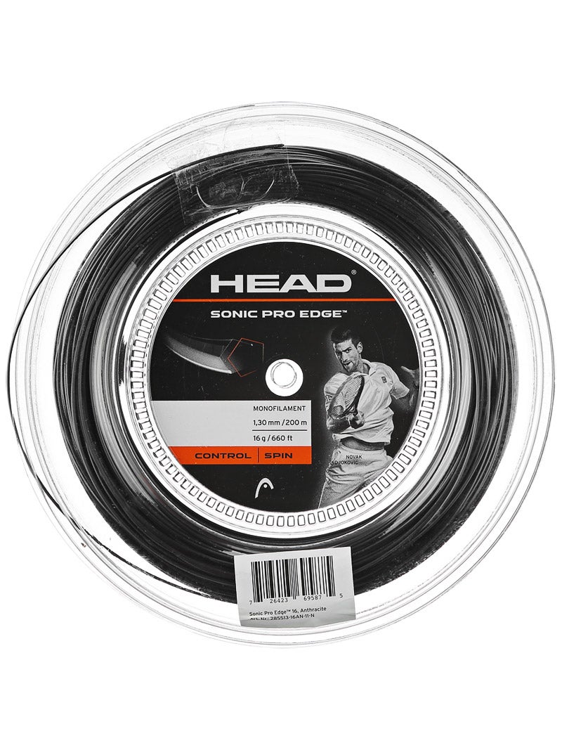 Head Sonic Pro 16 1.30mm Tennis Strings 200M Reel 