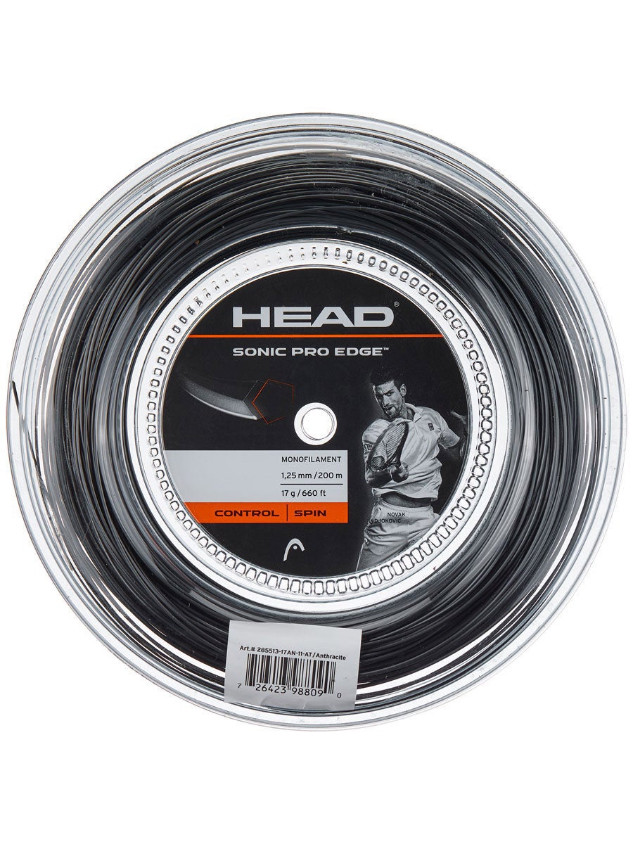 Head Sonic Pro Edge 17 1.25mm Tennis Strings 200M Reel 