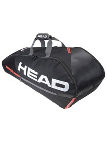 Head Tour Team 6er-Tennistasche (Schwarz/Orange)