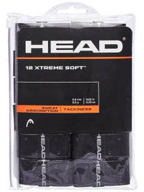 12 surgrips HEAD XtremeSoft noirs