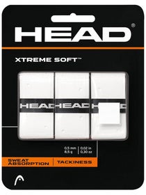 3 surgrips HEAD XtremeSoft blancs