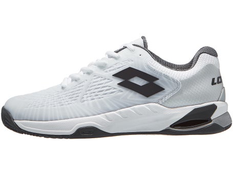 Lotto Mirage 100 Clay\ White/Asphalt/Gray Mens Shoes