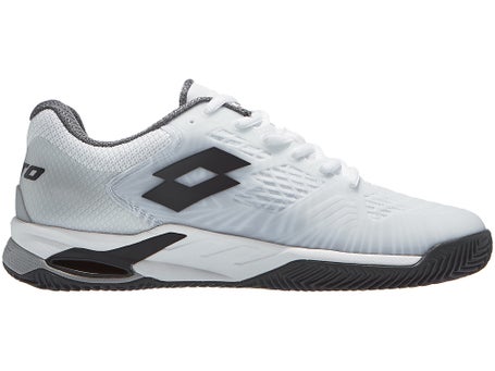 Lotto Mirage 100 Clay\ White/Asphalt/Gray Mens Shoes