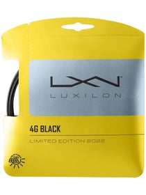 Luxilon 4G 1.25mm Tennissaite - 12m Set (Schwarz)