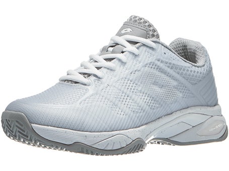 Chaussures Femme Lotto Mirage 300 Blanc Gris TERRE BATTUE