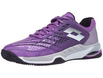 Chaussures De Tennis Lotto Mirage 200 Clay Pour Femme - Blanc & Argent, Spécial Terre Battue