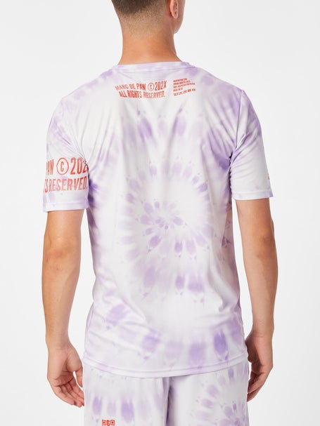 Marc De Paw Mens Tie-Dye Lavender Top