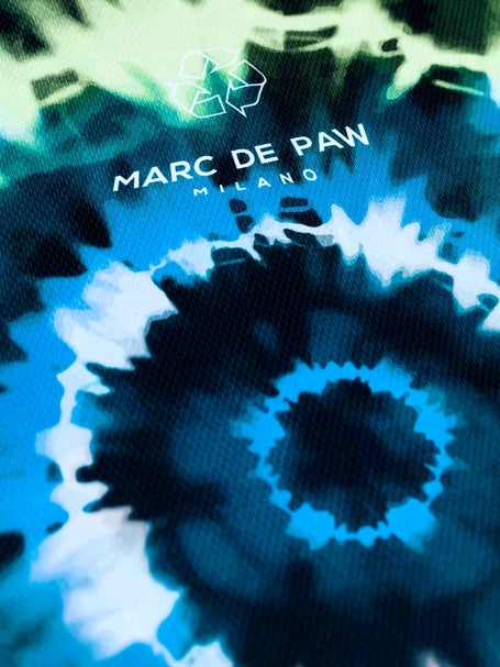 Marc De Paw Mens Tie-Dye Acid Green Top