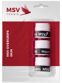 MSV Perforated Skin Overgrip 3 Pack White
