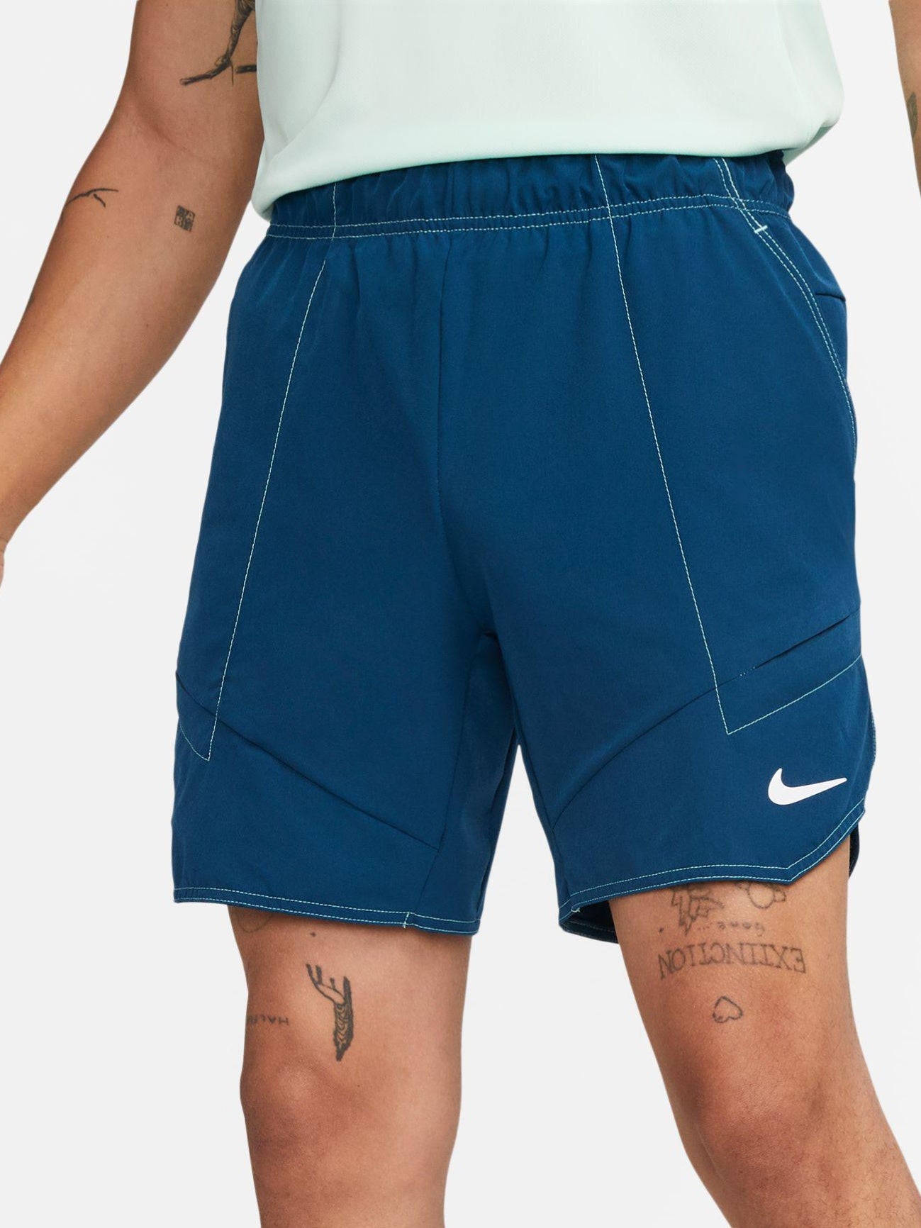 GFDRT Men‘s Sportswear Loose Knee-length Sport Shorts Tennis Zipper Basket Short M,Green 