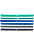 6 bandeaux Nike Mixed Width verts