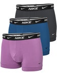 Nike Men's Cotton Stretch 3-Pack Trunk - Grey/Blue