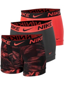 Nike Men's Essential Micro 3-Pack Trunk - Print/Gry/Red
