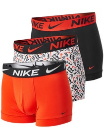 Nike Men's Essential Micro 3-Pack Trunk - Print/Orange