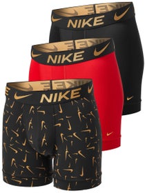 Nike Men's Essential Micro 3-Pack Boxer Brief - Bk/Rd/G