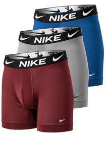 Nike Men's Essential Micro 3-Pack Boxer Brief - Red/Bl