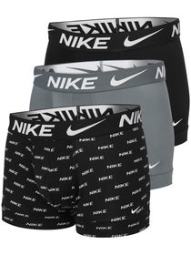 Nike Men's Microfiber Trunk 3-Pack Print/Grey/Black