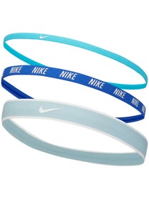 Nike Mixed Width Headbands 3PK Blue