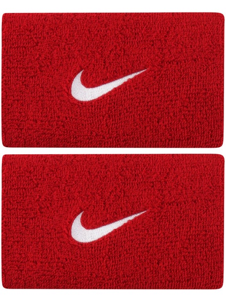 Poignets Double Largeur Nike Swoosh Rouge