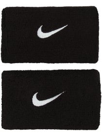 Nike Swoosh Doublewide Wristbands Black/White