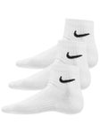 Nike Everyday Cushion Quarter 3-Pack White Socks