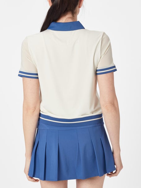 Original Penguin Womens Crop Colorblock Polo