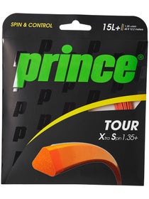 Set de cordaje Prince Tour Xtra Spin 15L/1.35 - Naranja