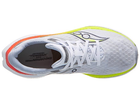 Saucony Endorphin Speed 5\Mens Shoes\White/Citron