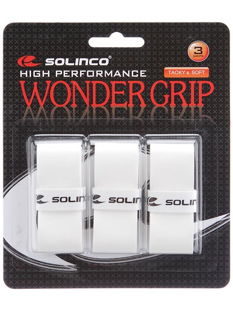 3 Surgrips Solinco Wonder Blanc